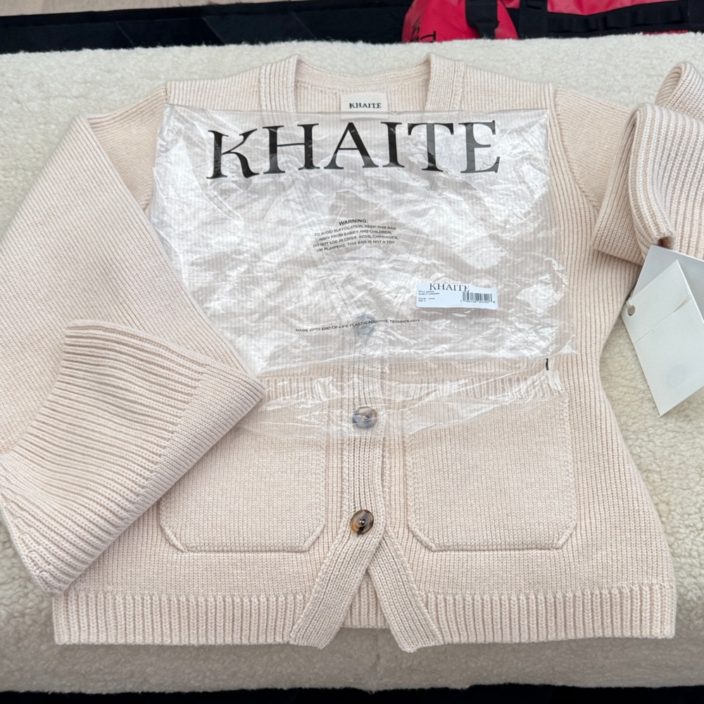 KHAITE scarlet sweater NWT